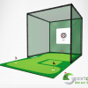 lưới và khung tập golf 3x3x3m inox - 3m Pracetice Net