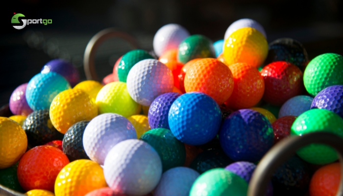 Bóng golf nhiều màu