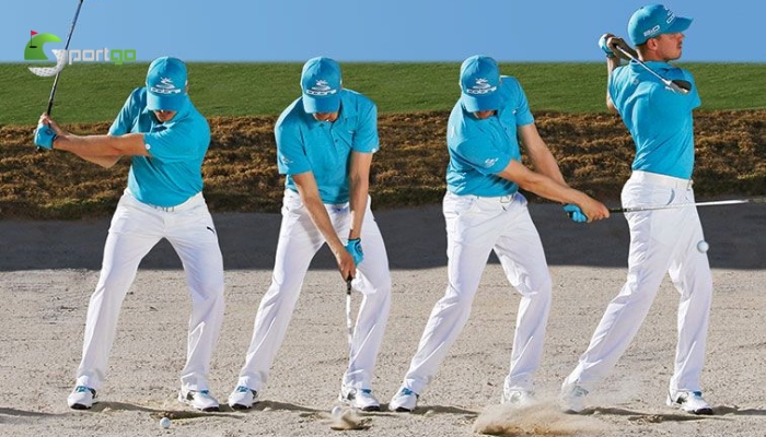 Các bước thực hiện kỹ thuật đánh golf trong hố cát cực hay