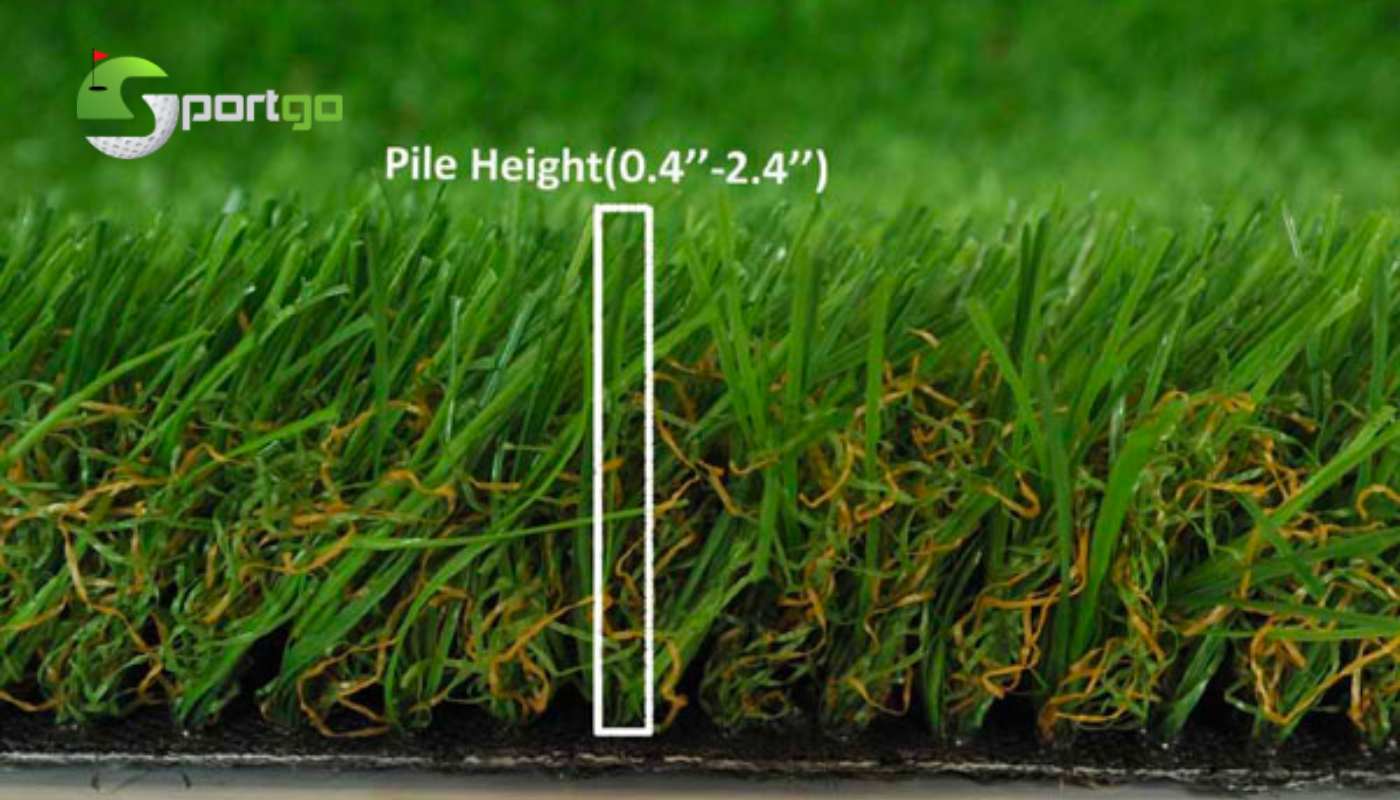 Thông số kỹ thuật chiều cao cỏ là Pile height